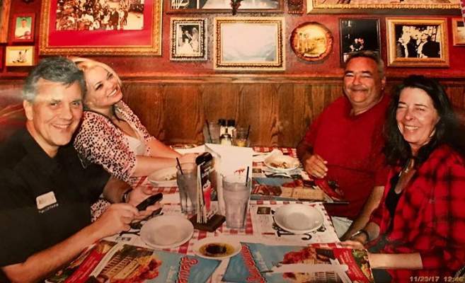 Frank Paytas having a tea time